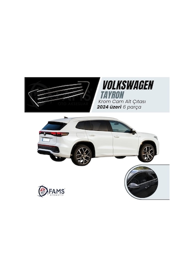 Vw Tayron Uyumlu Cam Alt Çıtası 6 Prç. 2024 Üzeri P.çelik