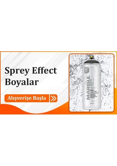 Effect Mermer Efekti Sprey Boya Siyah 400 Ml Diğer