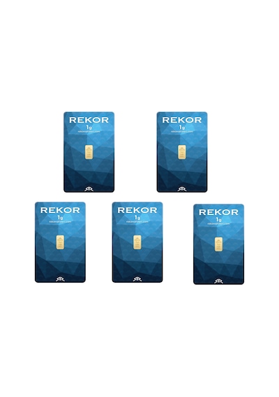 5 Adet 1 Gr 24 Ayar Altın 995 Rekor
