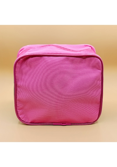Flamingo Desenli Pembe Beslenme Çantası Fermuarlı, Kız Çocuk İçin