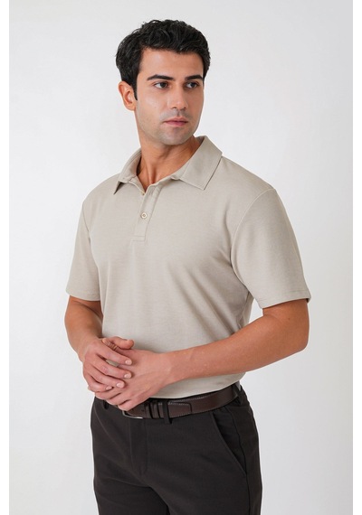 Efor Slim Fit Pamuklu Kıvrılmaz Polo Yaka Taş Tişört Ts 928