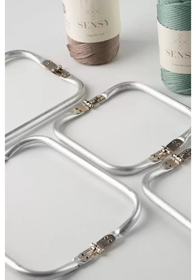 Hrşytrend Gizli Metal Çanta Bursu 3 Adet - 16 Cm - Metal Çanta Aparatı Çanta Aksesuarı Çok Renkli