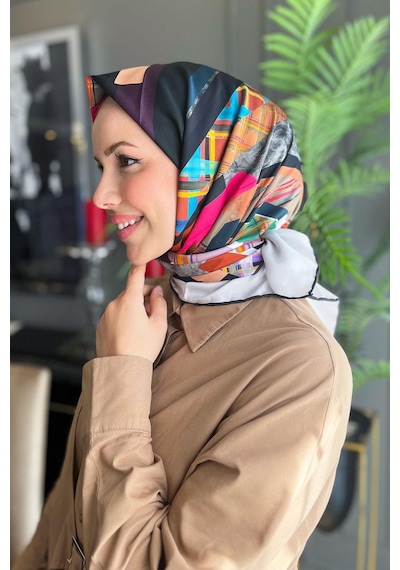 Aker Pierre Cardin Polyester Twill Eşarp -7669799 Çok Renkli