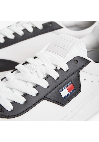 Tommy Hilfiger The Greenwich Edge Leather Kadın Bej Spor Ayakkabı En0en03049