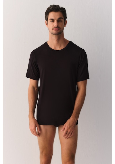 Suwen Warming Erkek T-shirt Sw0004607b012 Siyah