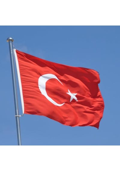 80X120Cm En Alpaka Kumaş Türk Bayrağı Bayrak