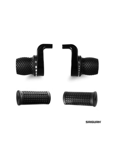 Saıguan Bisiklet Vites Kolu Set Kdsg-02a 3x7li No Indx Ambalajsız Siyah Vts-126 Çok Renkli