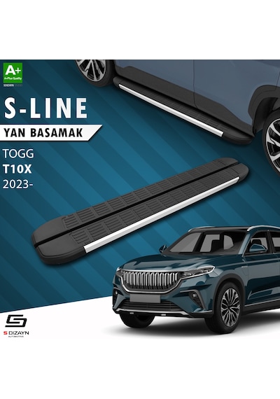 S-dizayn Togg T10x S-line Aluminyum Yan Basamak 203 Cm 2023 Üzeri