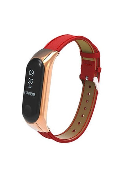 Xiaomi Mi Band 4 Krd-07 Deri Kordon - Kahverengi