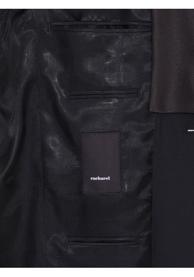 Cacharel Siyah Slim Fit Smokin Ceket