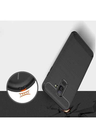 Galaxy J8 Kılıf Zore Room Silikon Kapak Gri