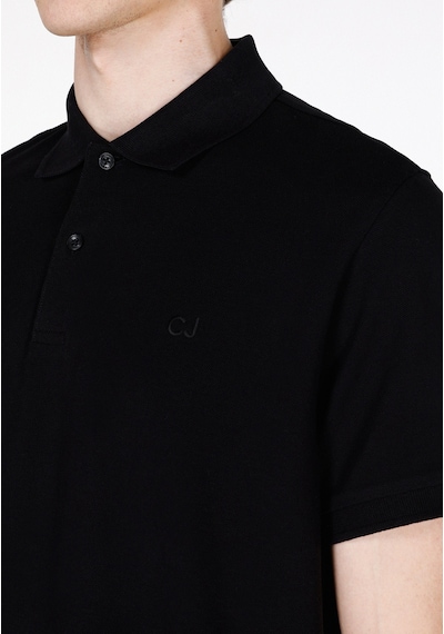 Colin's Colins Regular Fit Polo Yaka Düz Erkek Siyah Kısa Kol Tişört Cl1073960 Q1.v2 Blk Siyah