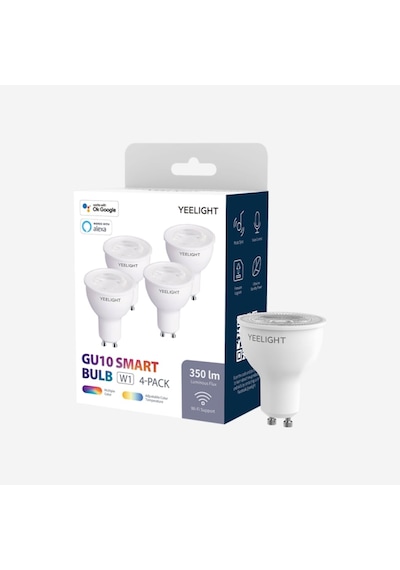 Yeelight W1 LED GU10 4'lü Renkli Akıllı Ampul