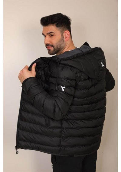 Diadora Asos - Siyah Erkek Şişme Mont - Asossiyah Siyah