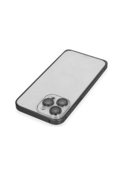 Joko Apple Uyumlu iPhone 15 Pro Max Metal Bumper Mat Kapak - Siyah Çok Renkli