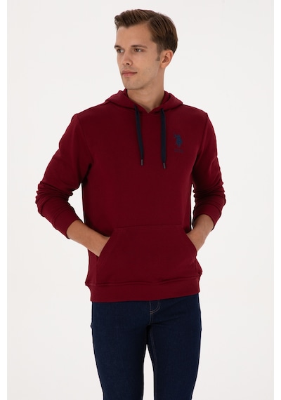 U.s. Polo Assn. Erkek Bordo Sweatshirt 50307703-vr014 Bordo