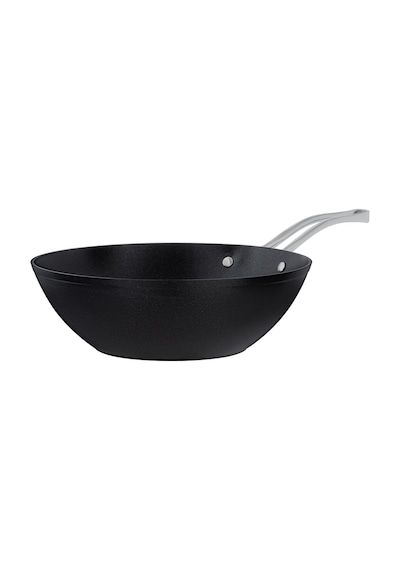 Madame Coco Titanium Professional Wok Tava - Siyah - 28 Cm Siyah