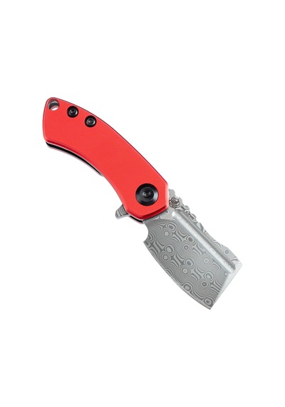 Kansept Mini Korvid Alüminyum Sap Damascus Çelik Mini Çakı T3030p2 Kum