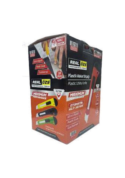 Maket Bıçağı 18 Mm Plastik Gövde Özs 8889-3 Adet Gönderilir