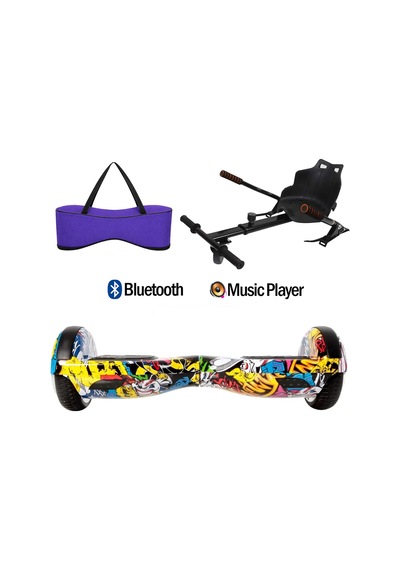 Citymate Elektrikli Kaykay Hoverboard Akıllı Denge 6.5 Inch + Hoverkart + Çanta Extrem58 Paket D01