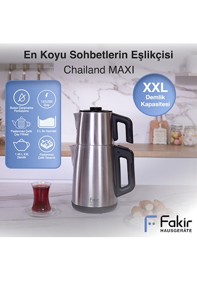Fakir Chailand Maxi XXL 2 L Çelik Çay Makinesi