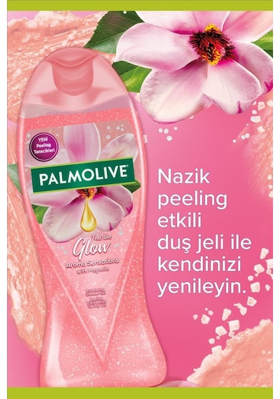 Palmolive Peeling Etkili Duş Jeli 4 x 500 ML + Seyahat Kiti