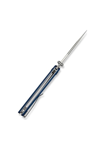 Sencut Vyrce Blue Shredded G10 Handle Satin Finished D2 Blade Çakı Mavi