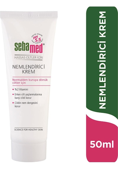 Sebamed %2 Vitamin E İçeren Yoğun Nemlendirici Cilt Bakım Kremi – Günlük Kullanım - 50 ML