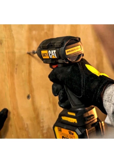 Cat DX71BC 18Volt 2.0Ah Li-ion Tek Akülü 215NM Kömürsüz Profesyonel Şarjlı Darbeli Tornavida