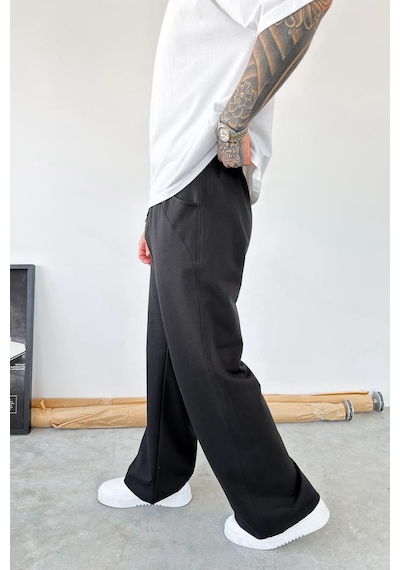 Siyah Basic Baggy Eşofman