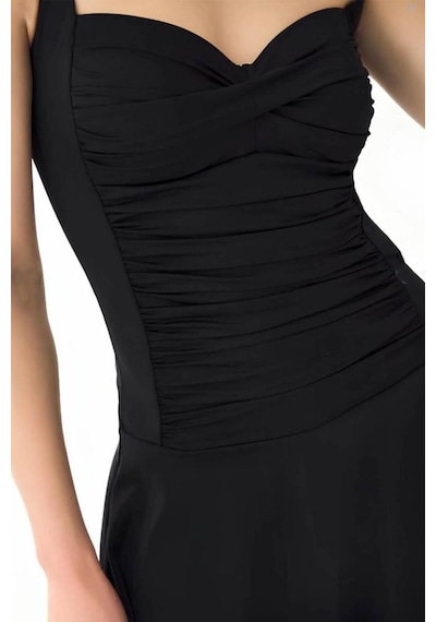 Life For Moda Ayarlanabilir Askılı Büzgülü Toparlayıcı İncelten Etkili Sırt Detaylı Drapeli Elbise Mayo 7246 Siyah Life For Moda Ayarlanabilir Askılı Büzgülü Toparlayıcı İncelten Etkili Sırt Detaylı Drapeli Elbise Mayo 7246 Siyah