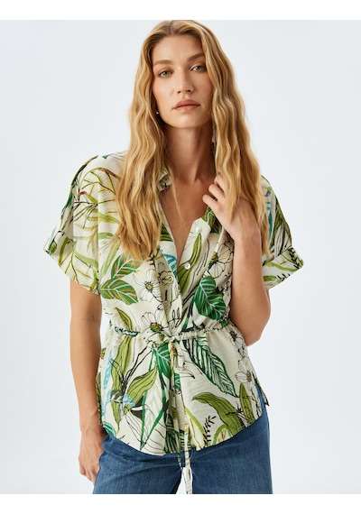 Koton Floral Desenli Beli Bağlama Detaylı Viskon Kısa Kollu Oversize Gömlek Yeşil Desenli 5sak60114uw Yeşil Desenli Yeşil Koton Floral Desenli Beli Bağlama Detaylı Viskon Kısa Kollu Oversize Gömlek Yeşil Desenli 5sak60114uw Yeşil Desenli Yeşil