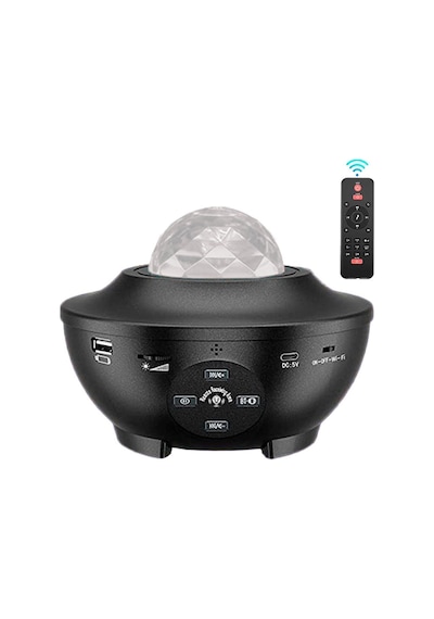 Quenlite Oc-12 Bluetooth'lu Led Gökyüzü Işıkları Bulutsu Okyanus Dalgası Projektörü Eğlence Disko Parti