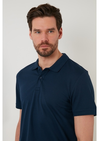 Buratti Regular Fit Pamuklu Düğmeli Erkek Polo Yaka T Shirt 5902326 Indigo