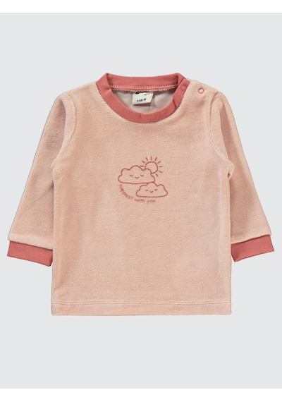 Civil Baby Bulut Baskılı 6-18 Ay Takım - Pudra
