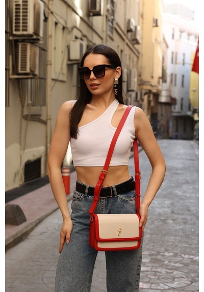 Zeyad Moda Rozi Kadın Omuz & Çapraz Çanta Kırmızı
