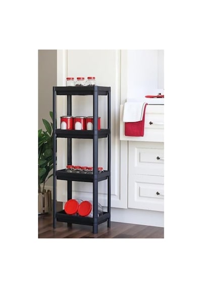 4 Katlı Plastik Organizer, Kolay Montaj Ve Kullanım İçin Aahşap