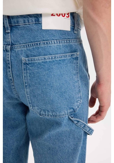 DeFacto %100 Pamuk Relax Fit Rahat Kalıp Geniş Paça Jean Pantolon E3334AX25SPNM28