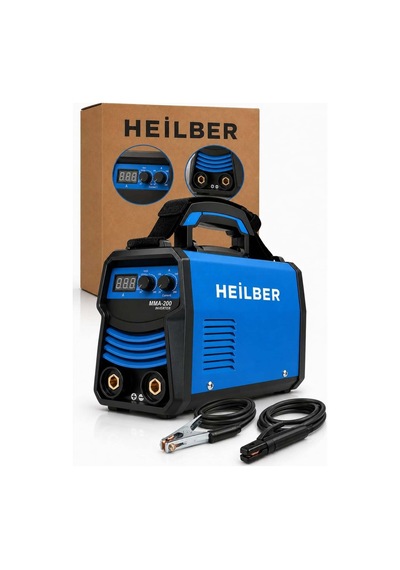 Heilber Ba0115384 Mma-200 200 Amper İnverter Kaynak Makinesi Dijital Göstergeli Elektrot Kaynak Seti