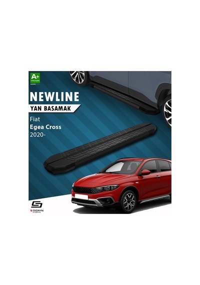S-dizayn Fiat Egea Cross Newline Siyah Yan Basamak 183 Cm 2020 Üzeri A+ Kalite