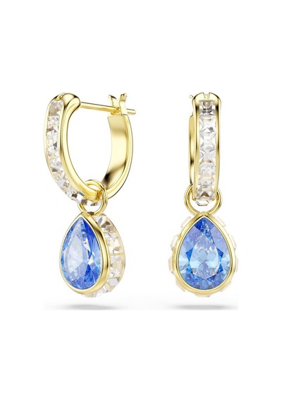 5757815 Swarovski Küpe Mp Chroma:pe Mn Hoop Drop Pear Fanbl/gos Metalik