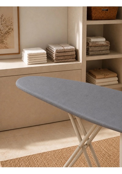 Pionny Duck Kumaş Keçeli Ütü Masası Kılıfı - 55x140 Cm - Duman Çok Renkli