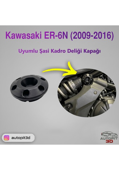 Kawasaki Er-6n 2009-2016 Uyumlu Şasi Kadro Deliği Kapağı