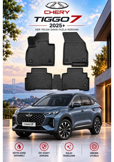 Chery Tiggo 7 2025+ Aracınıza Özel Üretim Havuzlu Paspas Takımı A+ -mod-