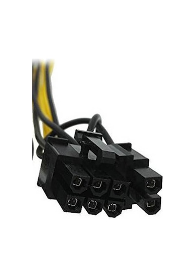 Sata To 6+2 Pin 8 Pin Ekran Kartı Power Çevirici Kablo Bakır 20Cm