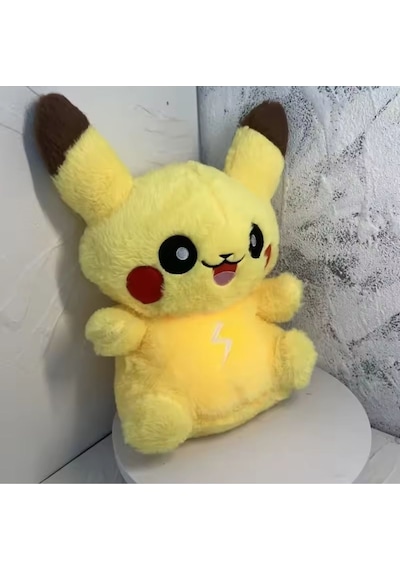 Nefes Alan Pikachu Peluş Oyuncak Işıklı Ve Müzikli Nefes Sesi Diğer