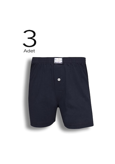 3'Lü Erkek Düğmeli Boxer 14102-A3