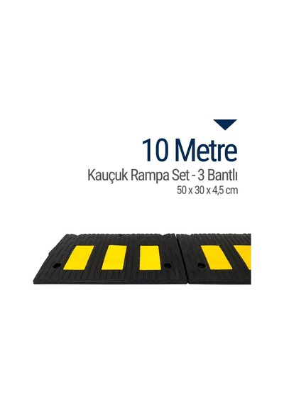 Kauçuk Rampa Set, Otopark Rampası, Kaldırım Rampası 50X30X4,5 Cm (548375973)