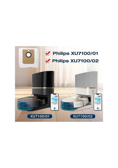Philips 7000 Serileri Homerun Aqua İle Uyumlu 1 Adet Ana Fırça 4 Adet Toz Torbası