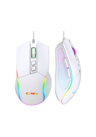 Crossfire V1 12800 Dpi Makro Yazılımlı Chromatic Rgb Gaming Mouse - Beyaz